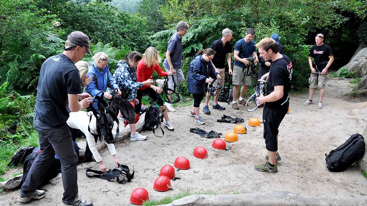 corporate rock climbing experience