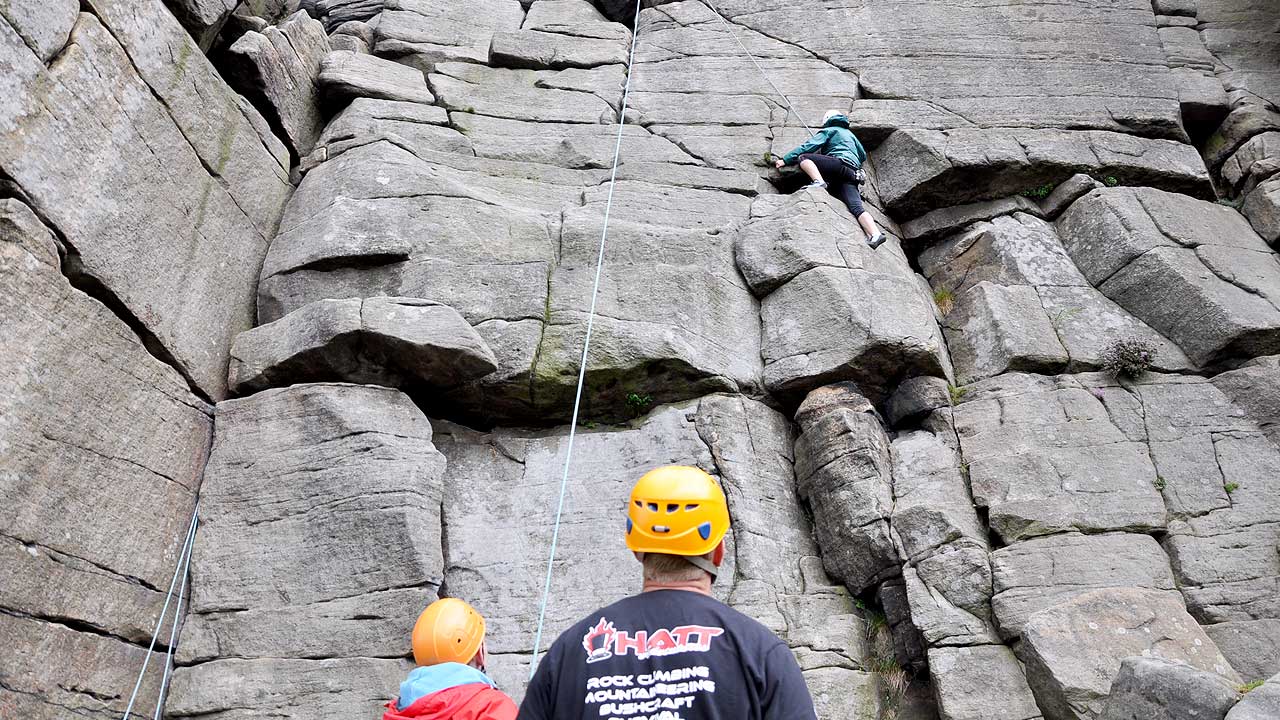 rock climbing holiday peak district