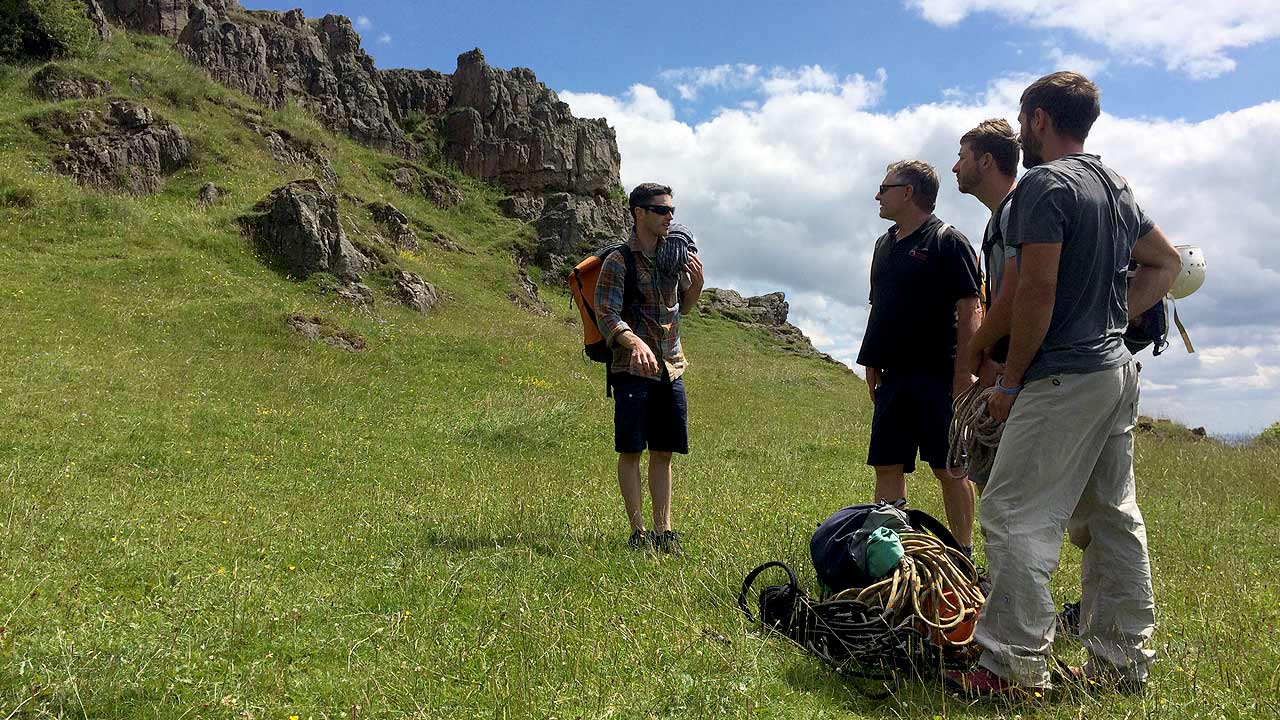 rock climbing instructor assessment