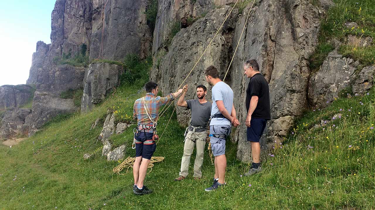 rock climbing instructor assessment