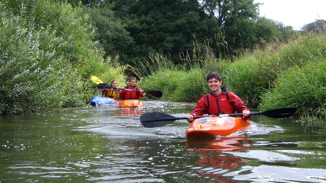 kayaking river arun upper sussex