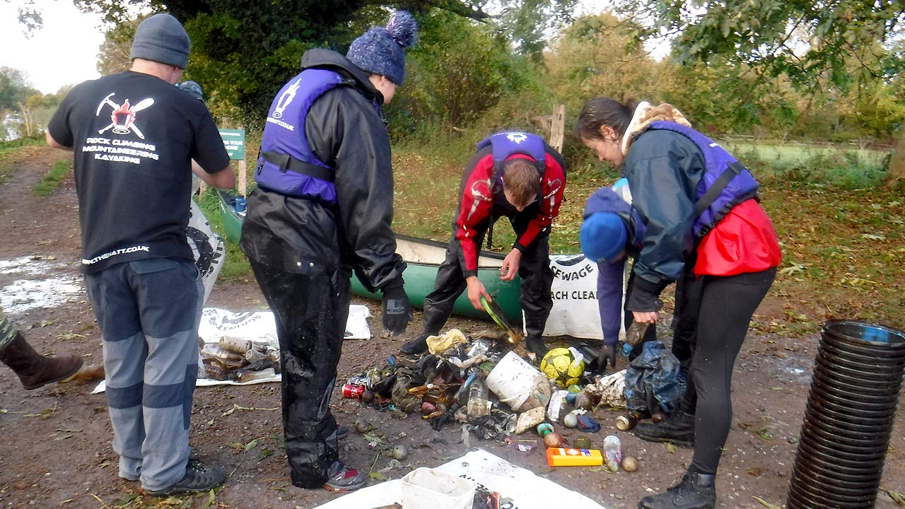 river clean up british canoeing surfers against sewage