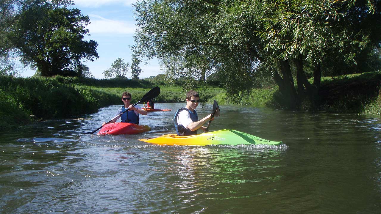 kayaking river ouse middle sussex